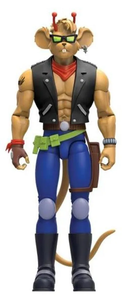 Figurine Biker Mice Throttle avec accessoires interchangeables - 7
