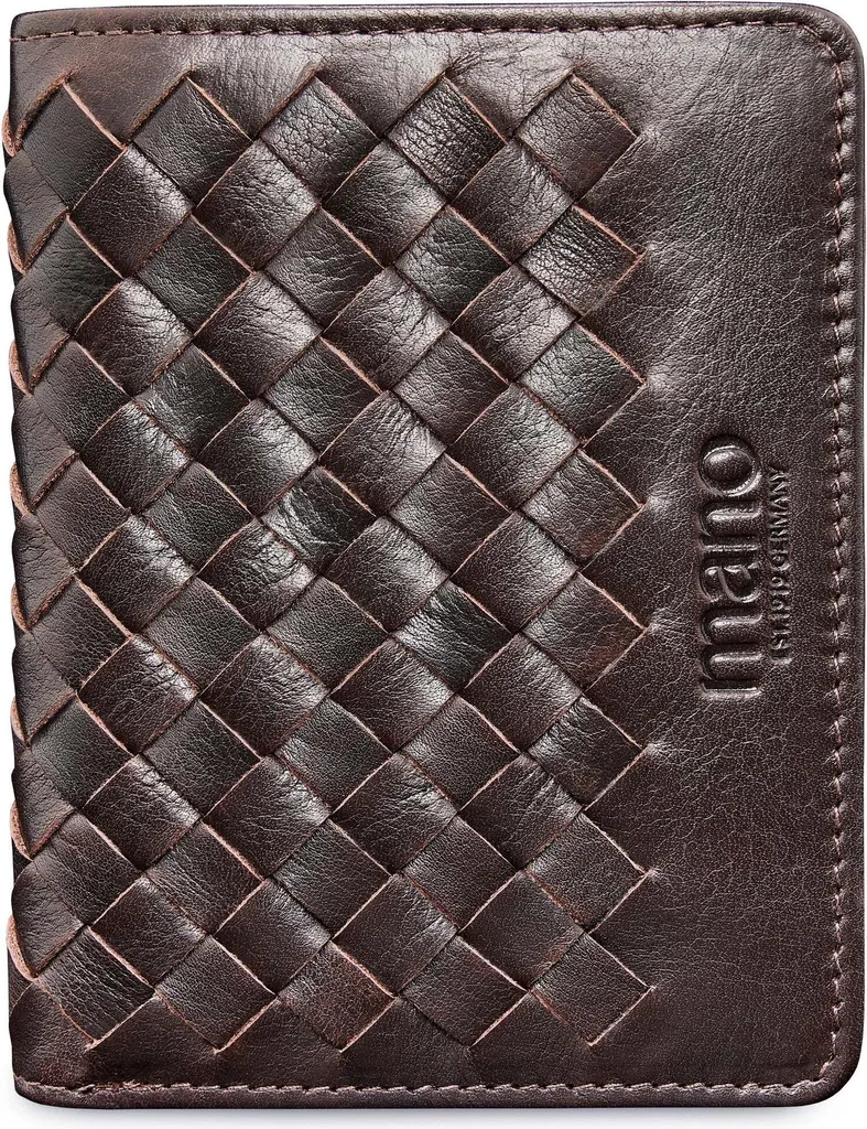 Mano Don Luca Portafoglio Slim Pelle Marrone - Comodo e Leggero