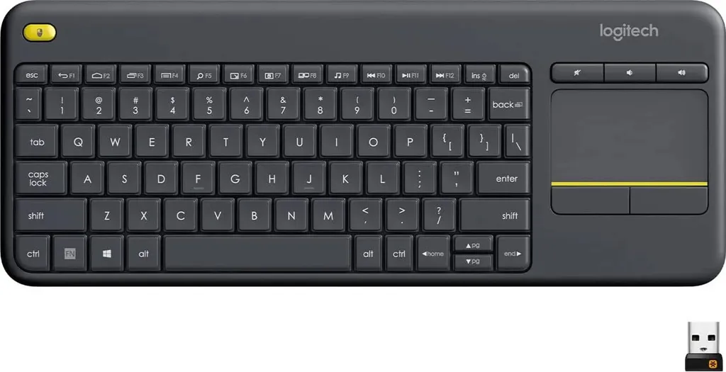 Logitech K400 Plus clavier sans fil avec pavé tactile intégré portée 10m