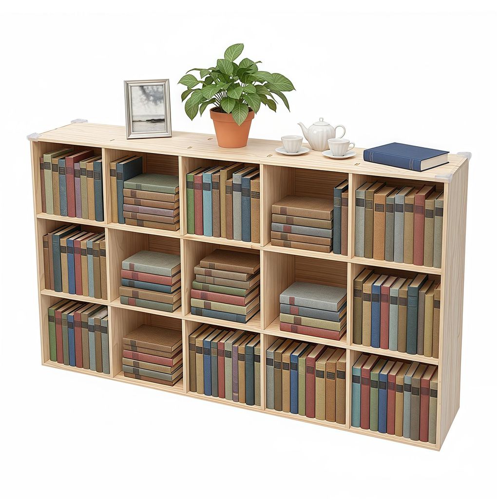Étagère de 15 mètres cubes, armoire basse à 3 niveaux, Image du produit 