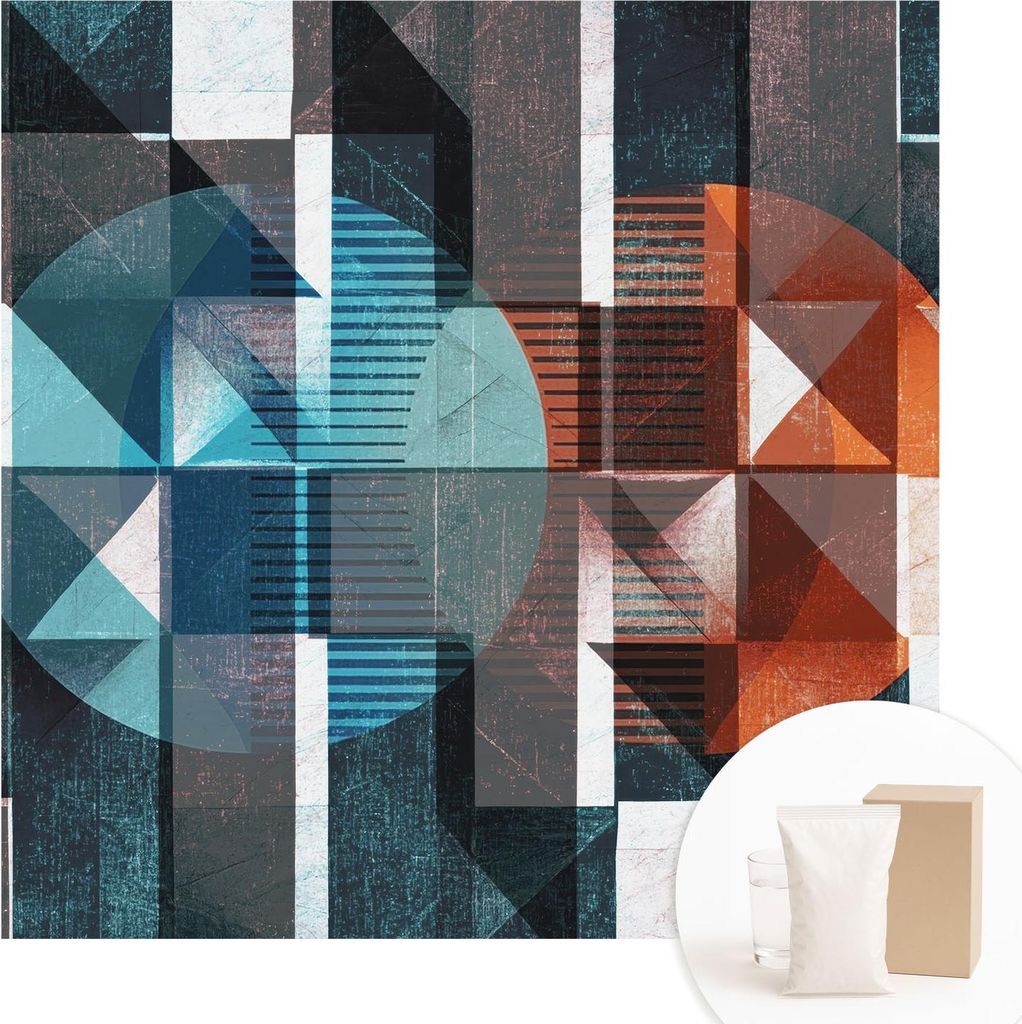 Fototapete - Wandbilder für Wohnzimmer - 250x250 cm - Dekorative Wandfolie - Modernes Design für Wanddekoration - Tapeten für Innenräume - Abst...