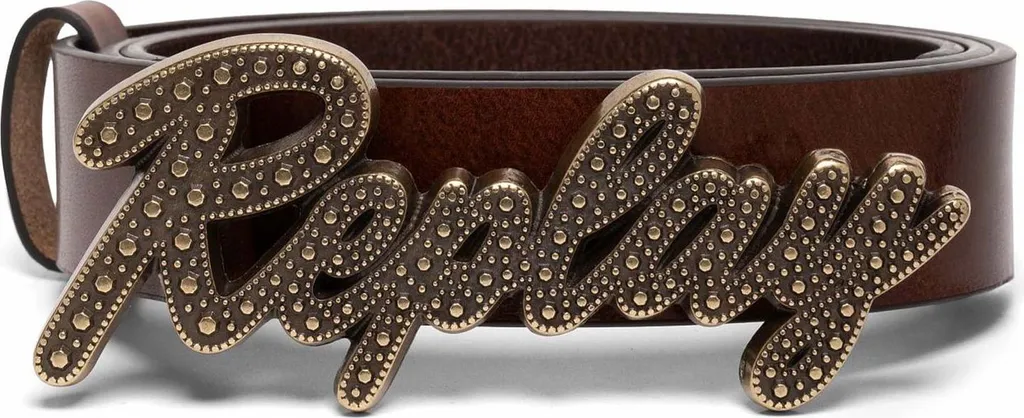 Replay Cintura Pelle Partridge W85 Marrone Scuro - Accessorio Uomo Vintage