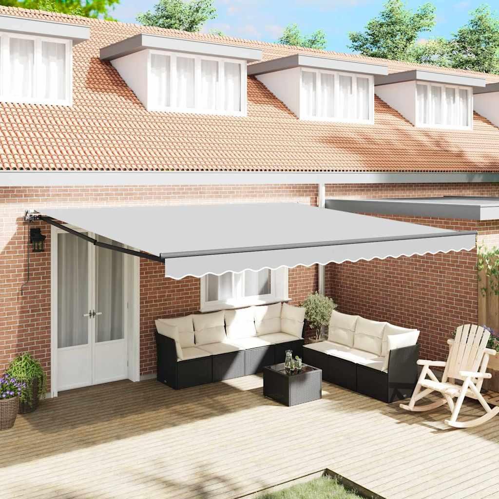 vidaXL Markise Anthrazit 4,5 × 3,5 m Metall Produktbild 