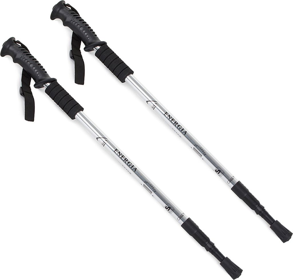 2x Nordic Walking Teleskop Wanderstöcke Antischock Trecking Produktbild 