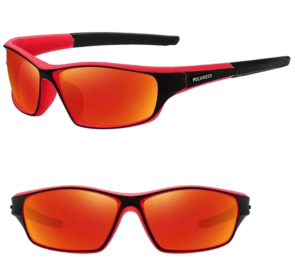 Camerazar SLR: Occhiali Ciclismo Neri Polarizzati Protezione UV400