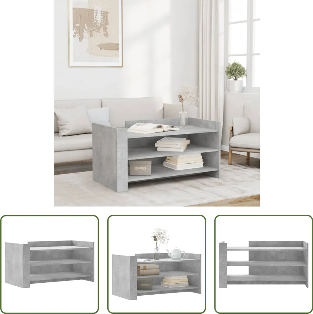 Tavolino 100x50x50 Grigio Cemento: Il Tocco Urban per la tua Casa