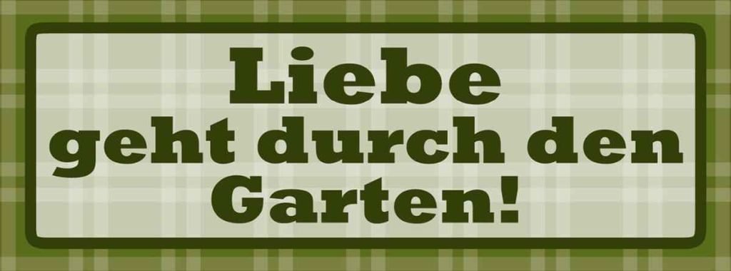 vianmo Holzschild 10x27 cm Liebe geht durch den Garten Geschenk