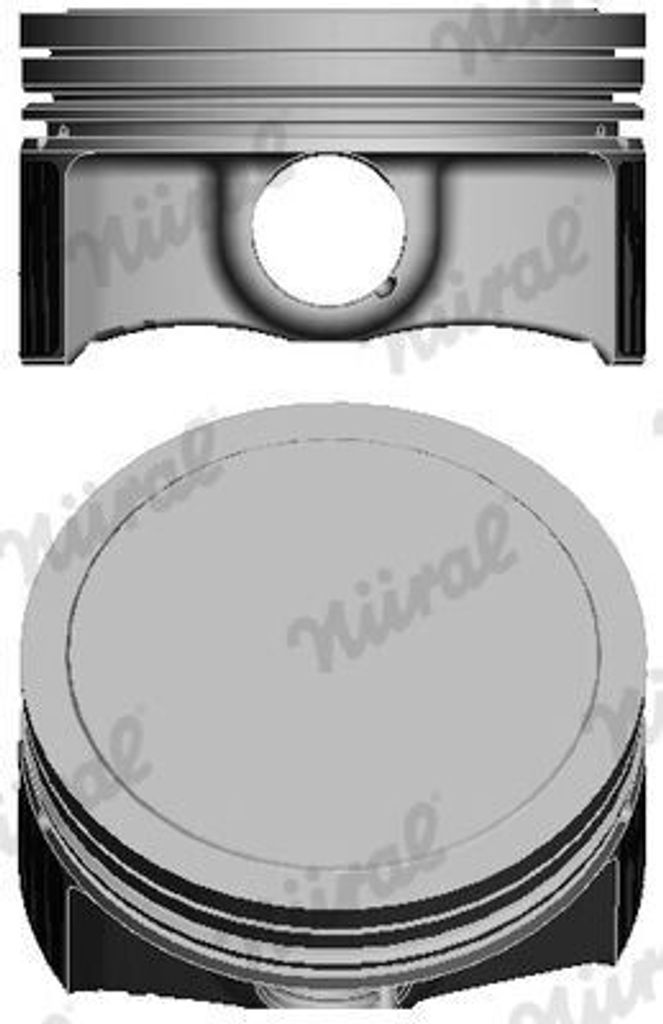 NÜRAL 87-435507-00 Kolben für OPEL INSIGNIA Caravan Astra J Sports Tourer (P10) Meriva A (X03) Astra H Caravan (A04) Astra H Schrägheck (A04) AS...