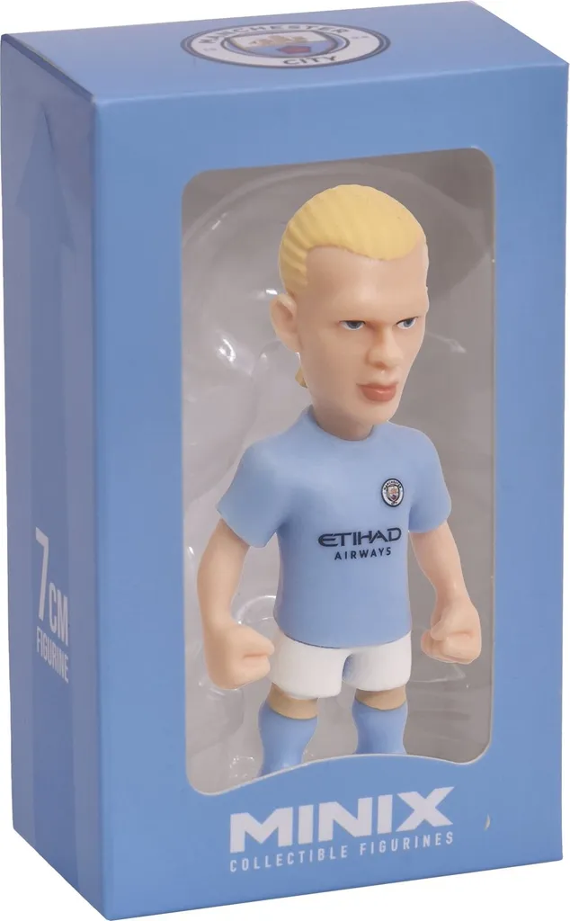 Cadeau Fan Manchester City : Figurine Haaland 7cm MINIX Incassable