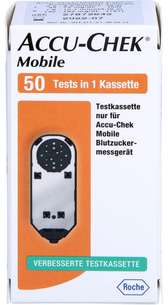 ACCU-CHEK Mobile axicorp verbesserte Testkassette, 50 St. Teststreifen