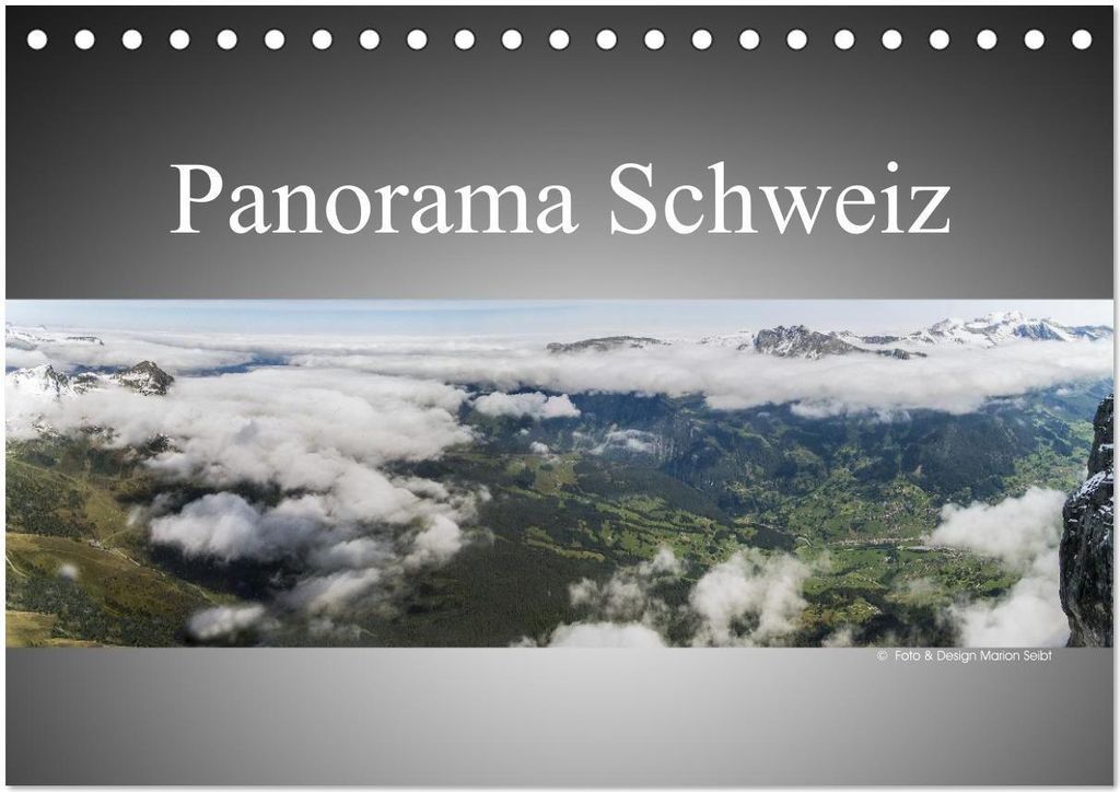 Panorama Schweiz (Tischkalender 2026 DIN A5 quer), CALVENDO Monatskalender