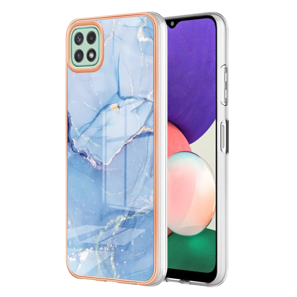 Custodia Galaxy A22 5G Fantasia Blu - Cover Shockproof in Silicone