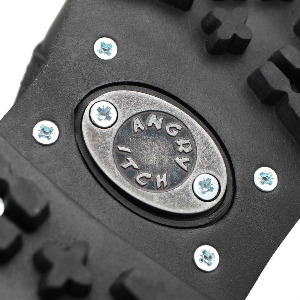 ANGRY ITCH-3-Loch Gothic Punk Army Ranger Armee Leder Stiefel Stahlkappe, EU 48