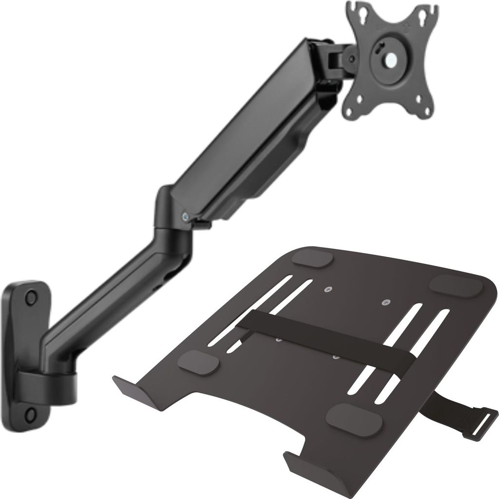 Laptop Wandhalterung mit Adapterplatte für Notebook Netbook Tablet PC Modell: LT12T-IP3BK