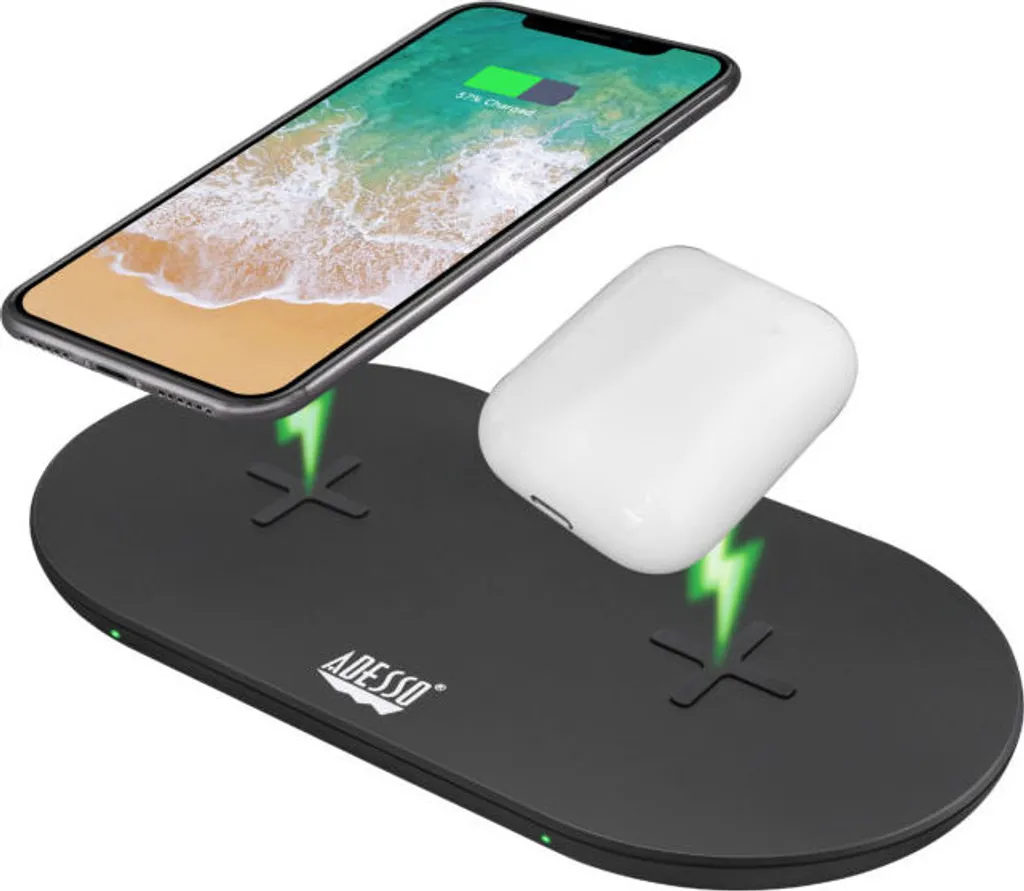 Miglior Caricatore Wireless Doppio: Adesso 15W Veloce Qi Nero