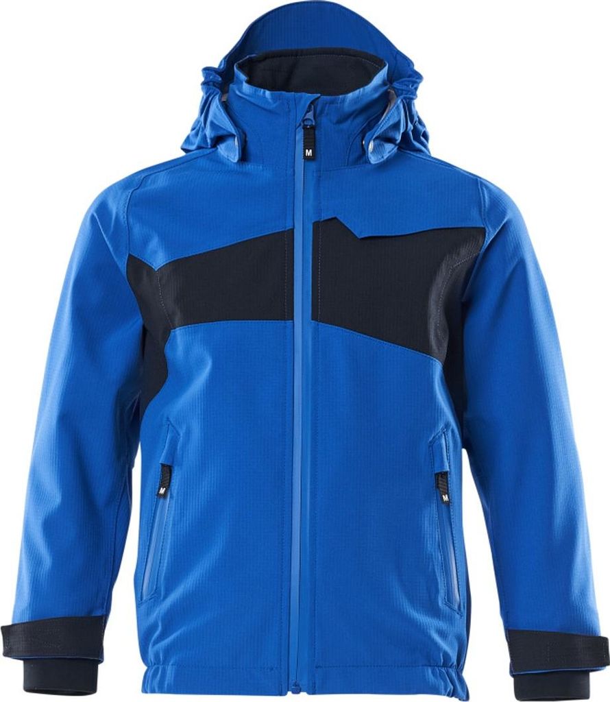 Mascot MASCOT ACCELERATE Hard Shell Jacke für Kinder, winddicht und wasserabweisend Gr. 128 azurblau/schwarzblau