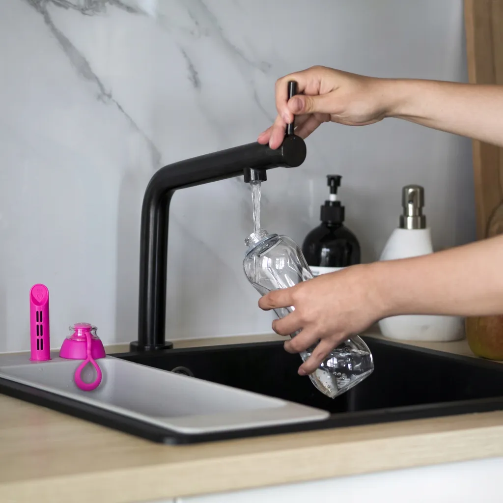 Dafi Borraccia Filtrante 0,7L Rosa + 2 Ricambi | Idratazione Eco-Chic - 3
