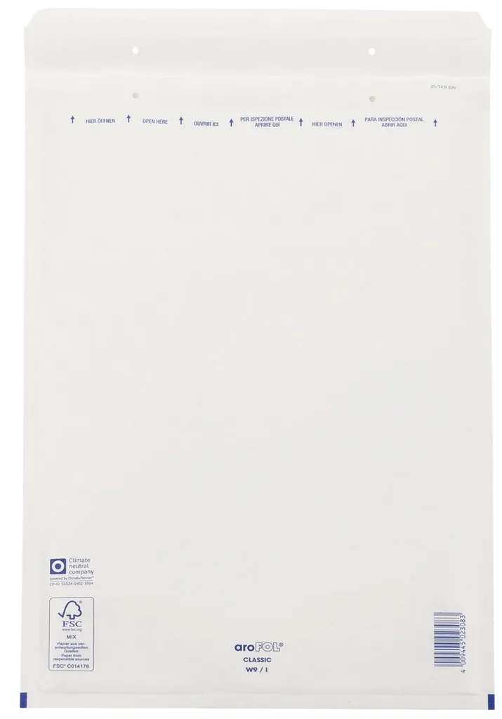 Pochettes d'expédition à bulles pour documents et objets A3 blanc x50