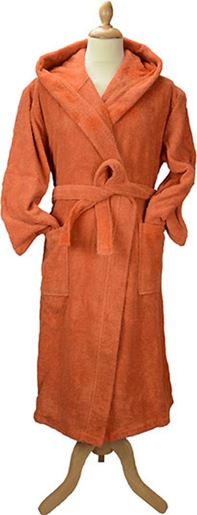 A&R 026.50 | Herren Bademantel mit Kapuze Bathrobe with Hood - Farbe: Cinnamon - Größe: S/M