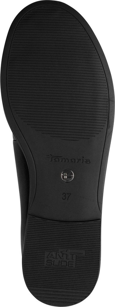 Tamaris Damen Riemchenballerina aus Leder flach mit T-Strap Produktbild 