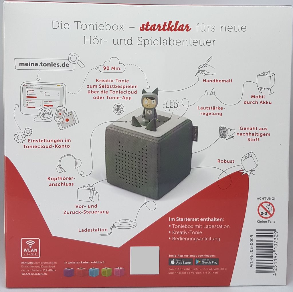 Toniebox Starterset Anthrazit (Kreativ-Tonie) Produktbild 13