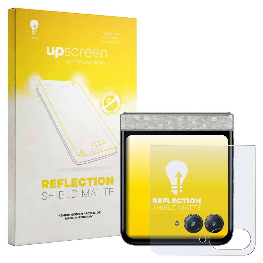upscreen Schutzfolie für Motorola Razr 70 (Hinteres Display) Displayschutz Displayschutzfolie Folie Matt Entspiegelungsfolie