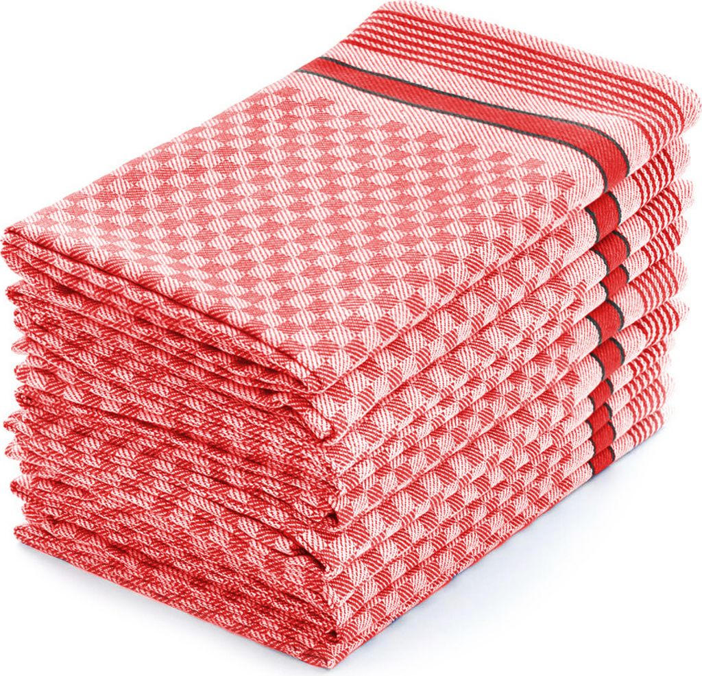 10er Set Halbzwirn Grubentücher 45x90 cm 100% Baumwolle Produktbild 