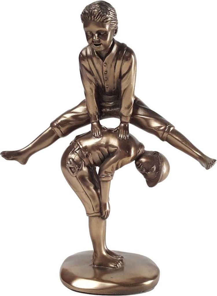 Skulptur Figur Kunststein Spielende Kinder