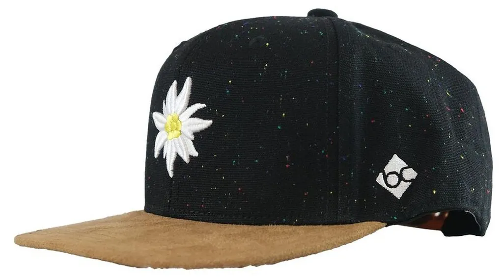 Casquette Bavaroise Edelweiß Konfetti Style Tyrolien Authentique Bleu