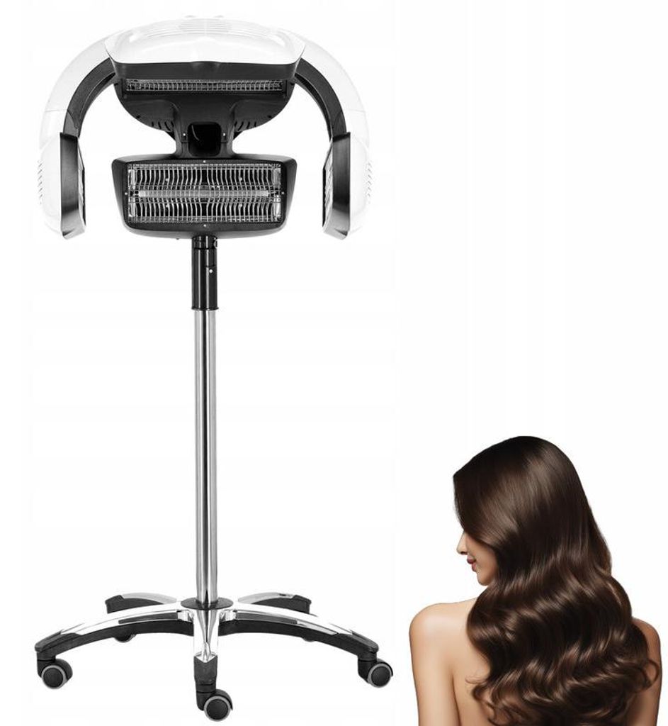 Infrarot Haartrockner Standgerät 1500W – Trockenhaube Temperaturregelung 0-60°C | Für Färben Dauerwelle & Ölbehandlung | Salon