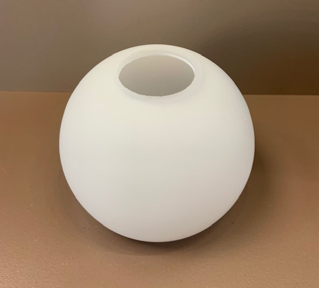 Ersatzglas Lampenschirm matt weiß für E14 Lochmaß 30mm, Produktbild 