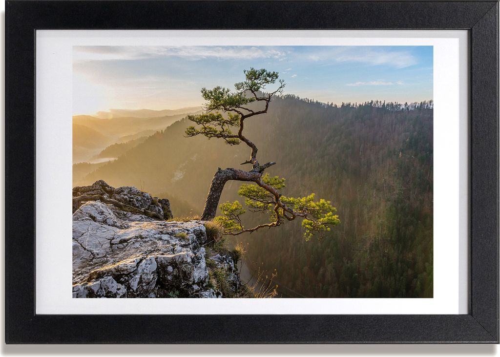 Bild 30x20 MDF-Rahmen, Wandkunst Pieniny Sokolica