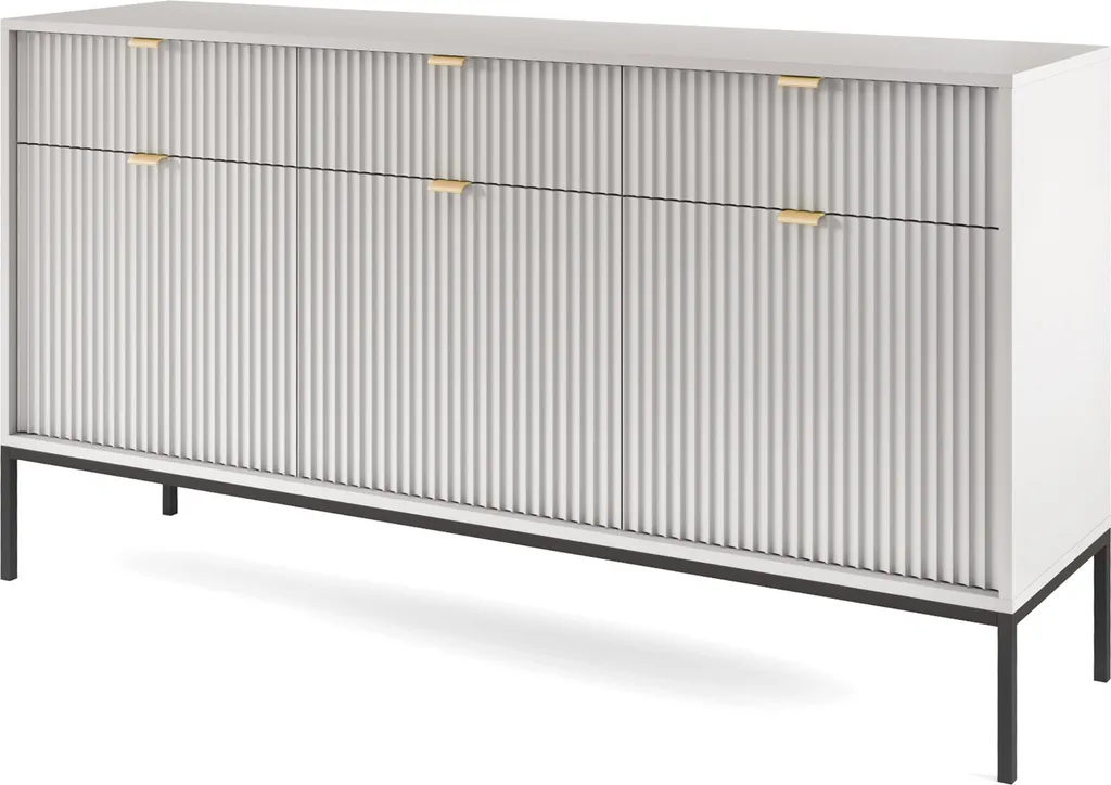 Commode 154 NOVA Gris : Optimisez votre Espace de Rangement Intérieur
