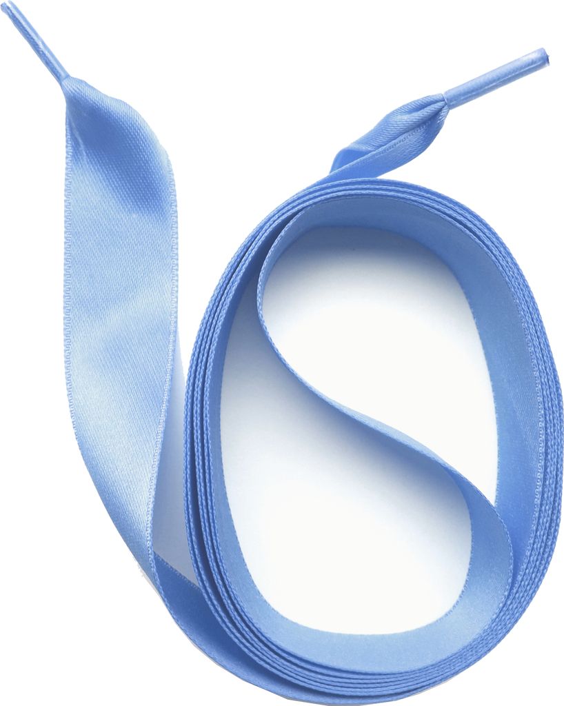 SNORS Schnürsenkel SATIN breit - BLAU - 16mm - 130cm Produktbild 