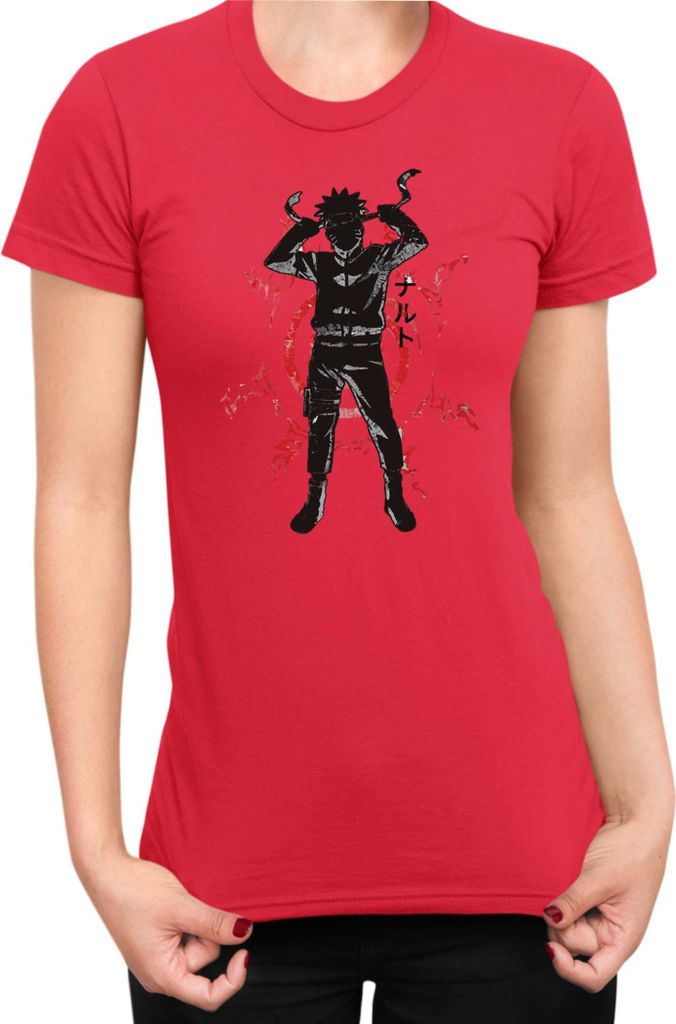 Damen T-Shirt Naruto Naruto 05, Lady 2XL / Rot