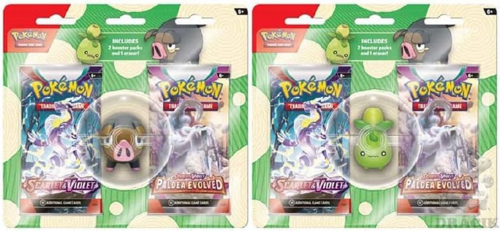 Pokemon TCG: Zestaw gumek na powrót do szkoły / karty Zdjęcie produktu 