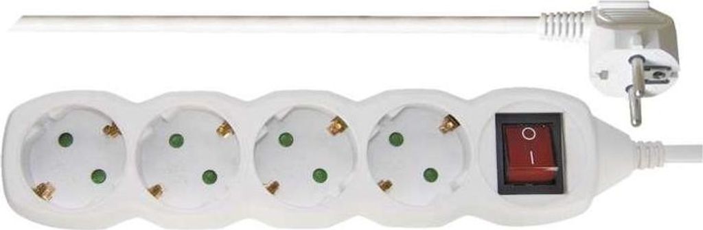 EMOS P1423R Multiprise quadruple avec interrupteur, câble Image du produit 
