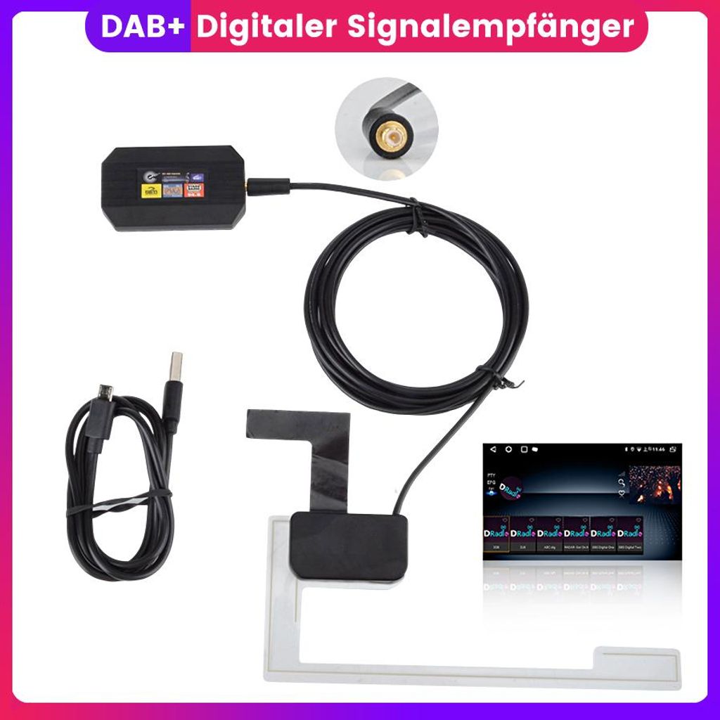 Boîtier DAB+ pour autoradio Android Antenne DAB Juns Image du produit 