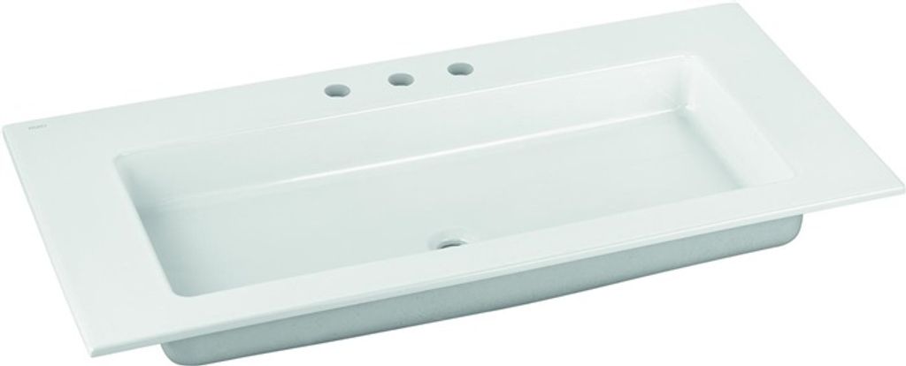 Keuco Royal 60 Keramik-Waschtisch 1055 x 538 mm für 3-Loch-Armaturen - weiß - 32150311003