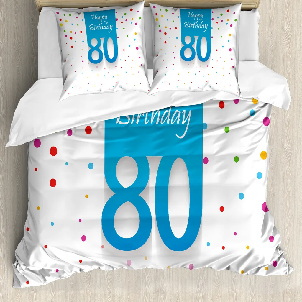 Copripiumino Matrimoniale Pois ABAKUHAUS - Design Ipallergenico Multicolor