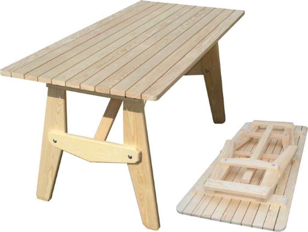 Gartentisch Klapptisch Holztisch Klappbar Balkontisch Produktbild 