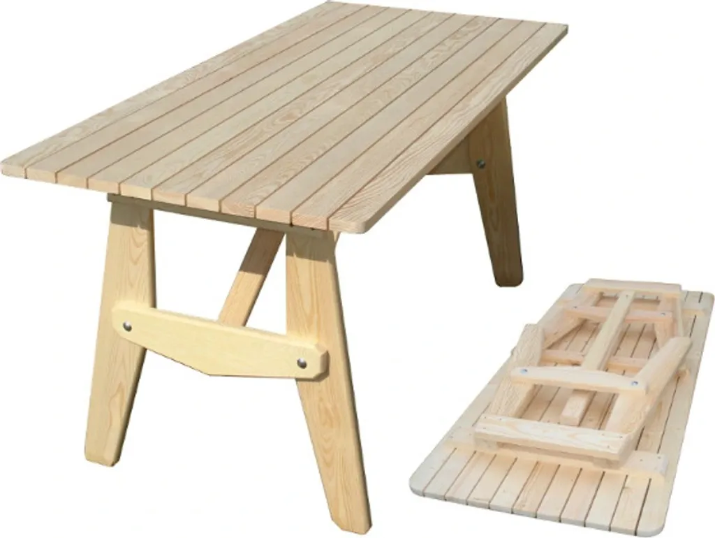 Table pliante bois pour balcon et jardin - Idéale pour repas d'été
