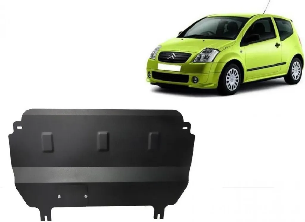 Protection anti-encastrement en acier pour moteur Citroen C2 - Carter