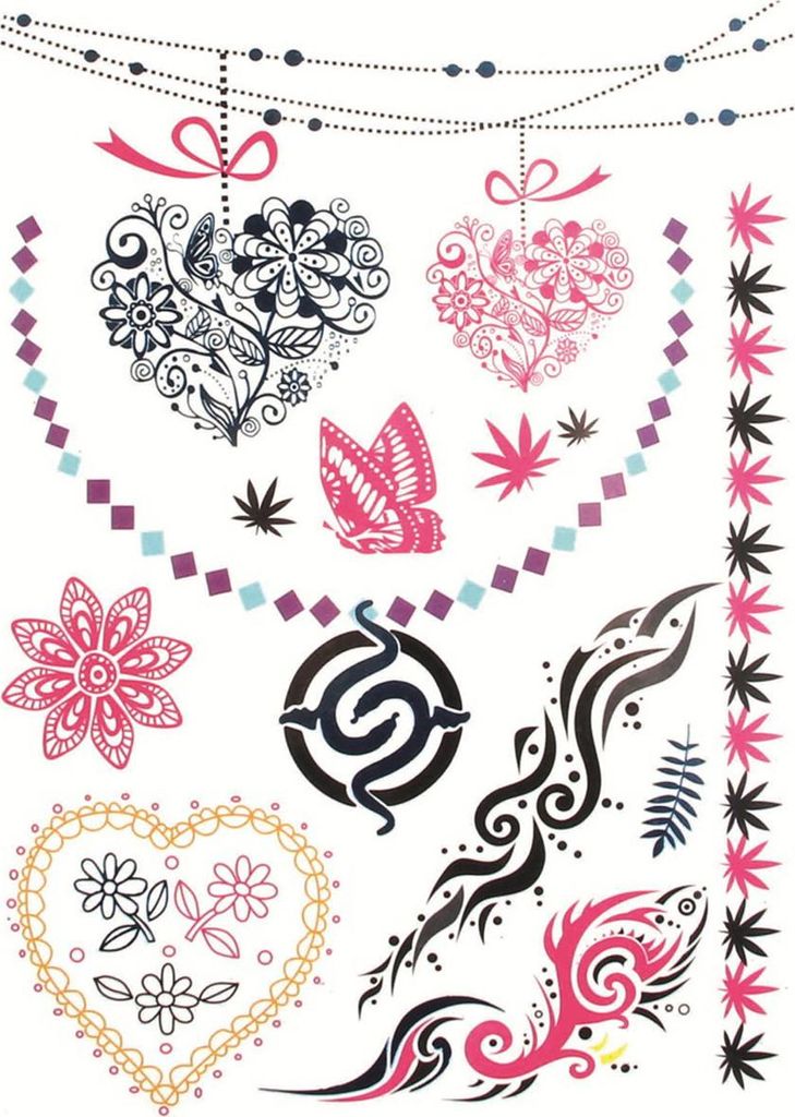Metallic Tattoo Klebetattoo Set
