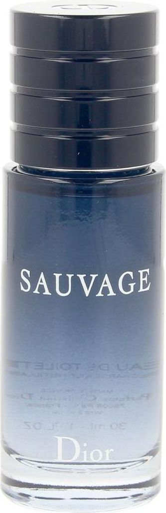 A bottle of Dior Sauvage Eau de Toilette for men.