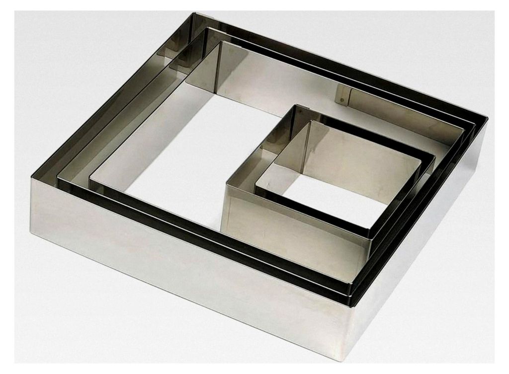 Ausstechform quadratisch Edelstahl 12 cm