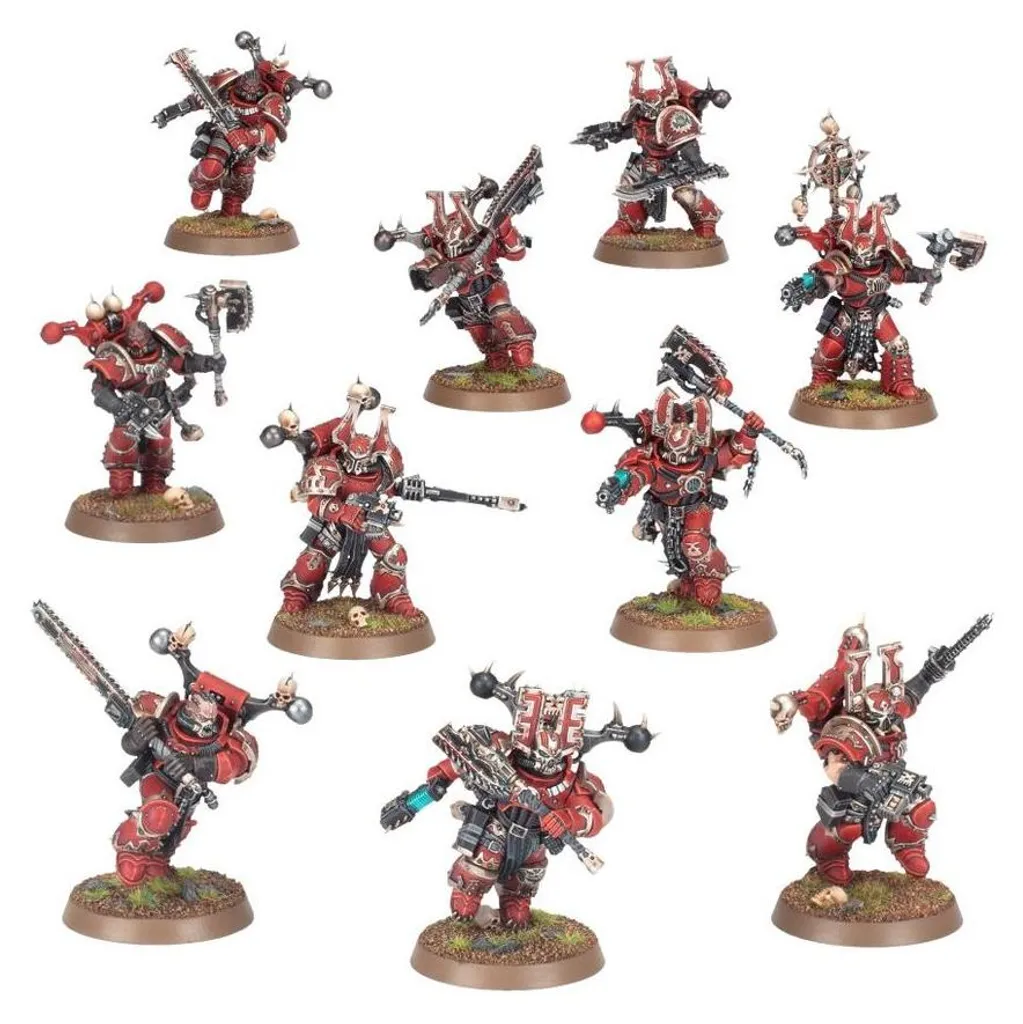 Berserkers de Khorne Warhammer 40K - Kit d'Assemblage Multi-Poses 10 Unités - 10