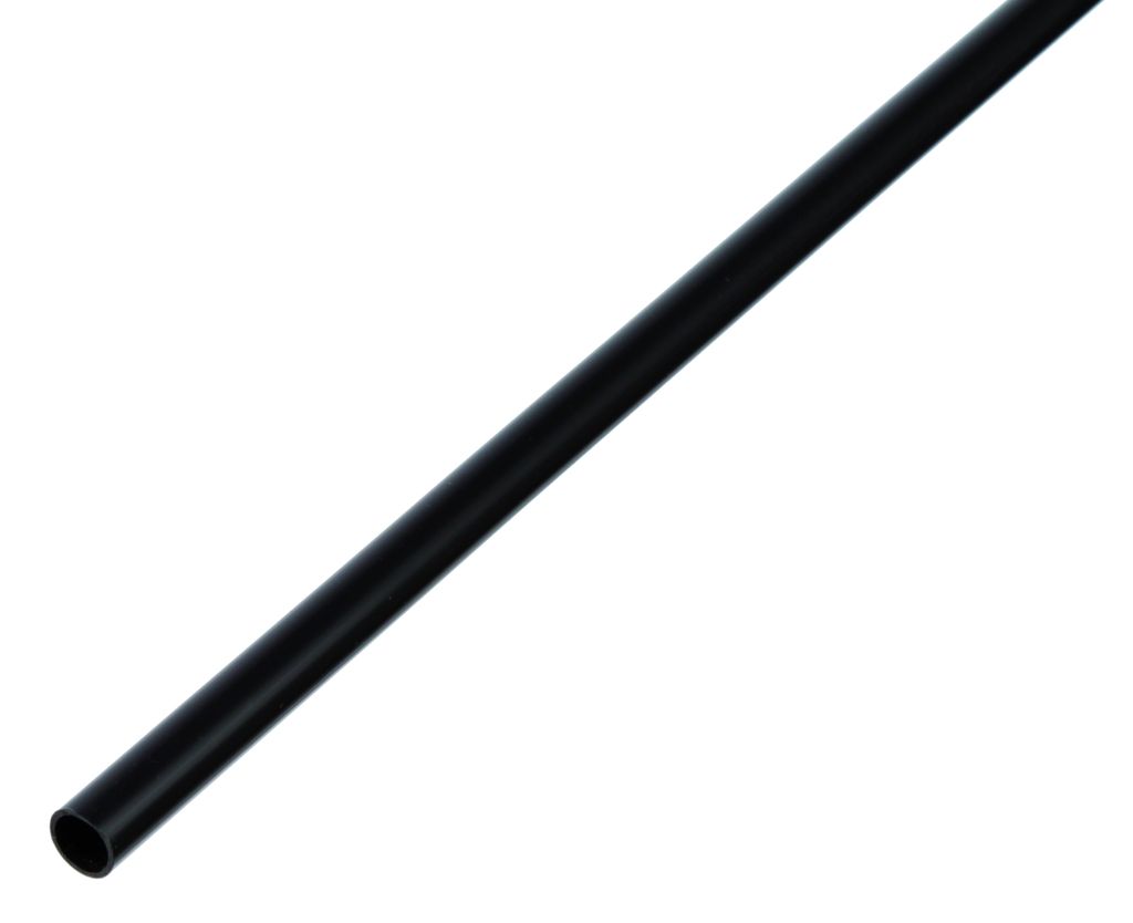 Rundrohr,PVC,schwarz,Ø7x1/1m