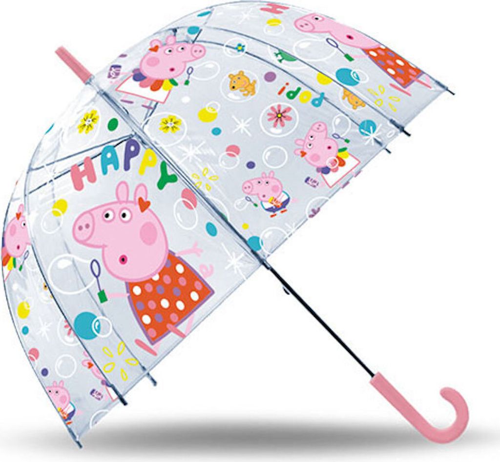 Ombrello di Peppa Pig con Peppa e George, diametro 70 cm Immagine del prodotto 