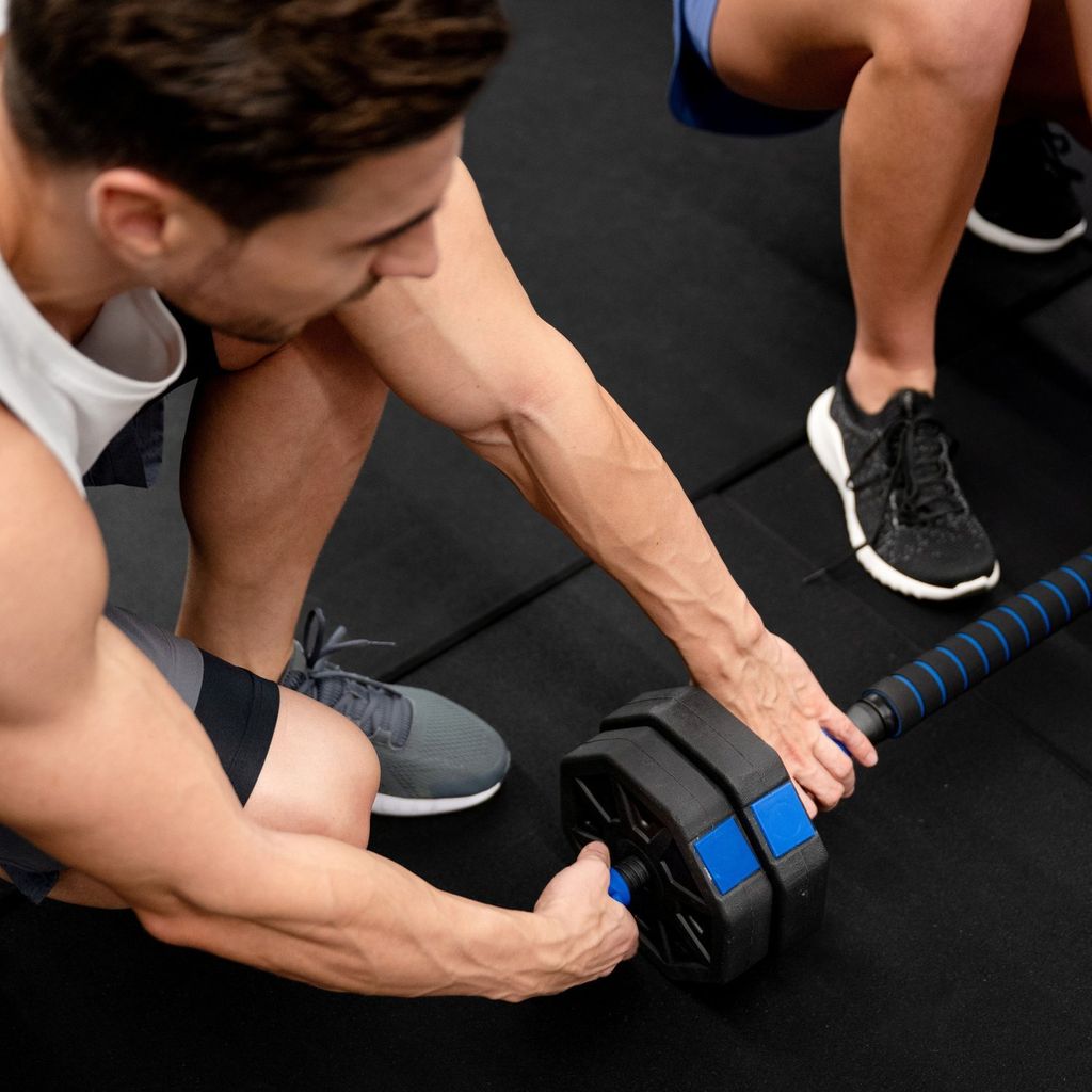 Gymtek® Sada činek a tyče - 2x15 kg - nastavitelné činky, Obrázek produktu 9